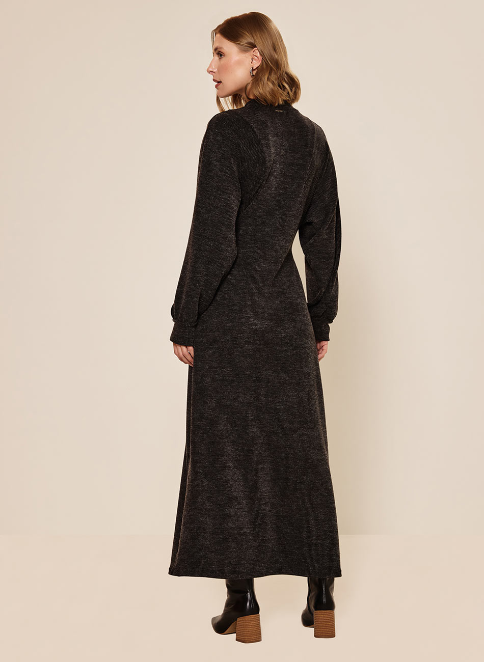 Vestido Ch� Em Malha Tric� Lez a Lez - Foto 3
