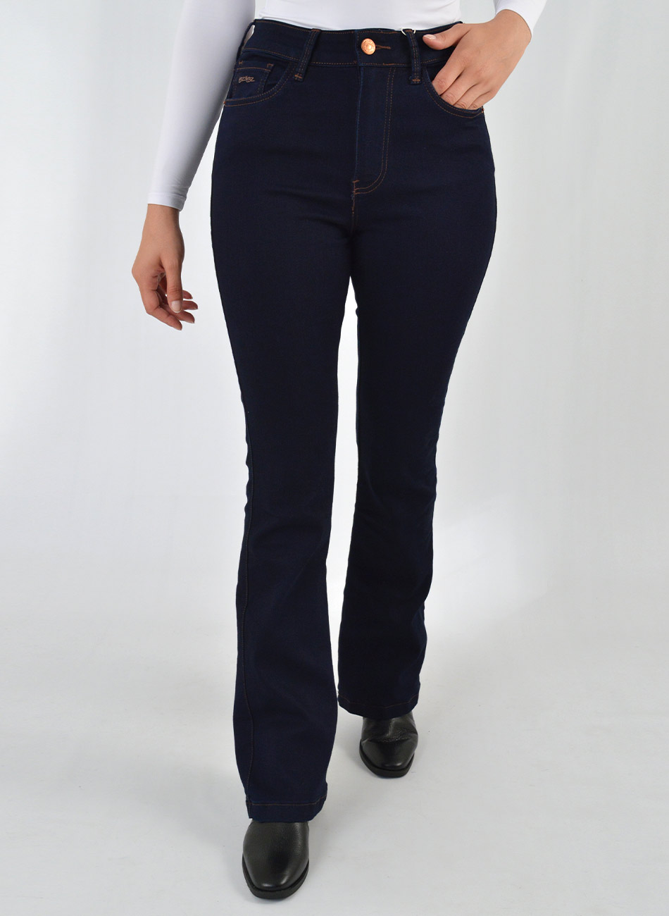 Cal�a Jeans Boot Cut De Cintura Alta Lez a Lez - Foto 1