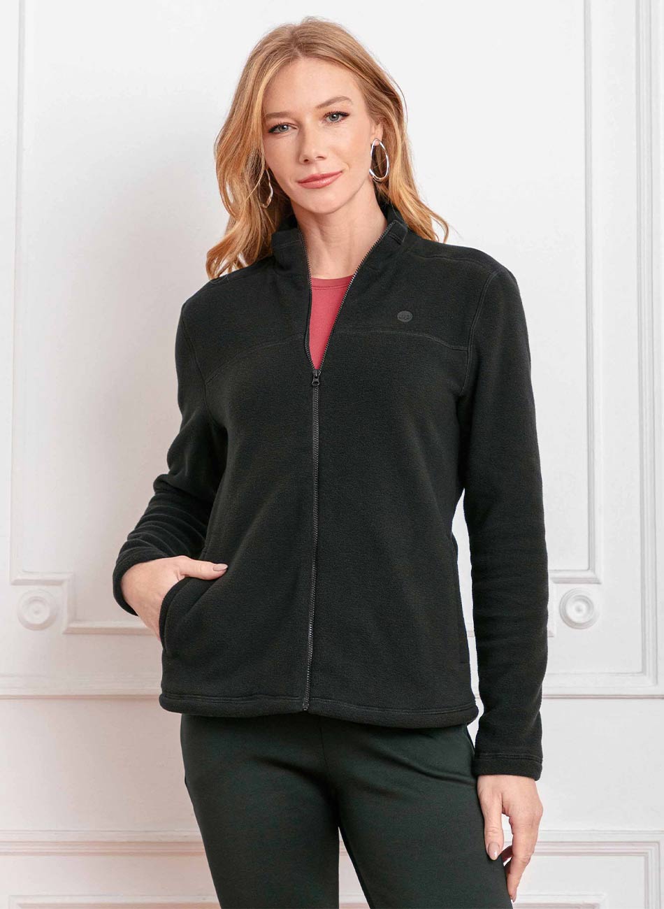 Jaqueta UpThermo Fleece Preto - Foto 1