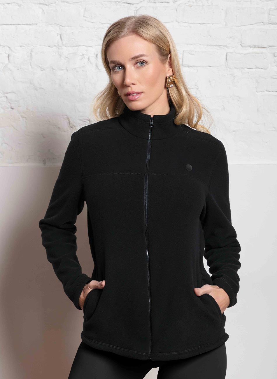 Jaqueta UpThermo Fleece Preto - Foto 2