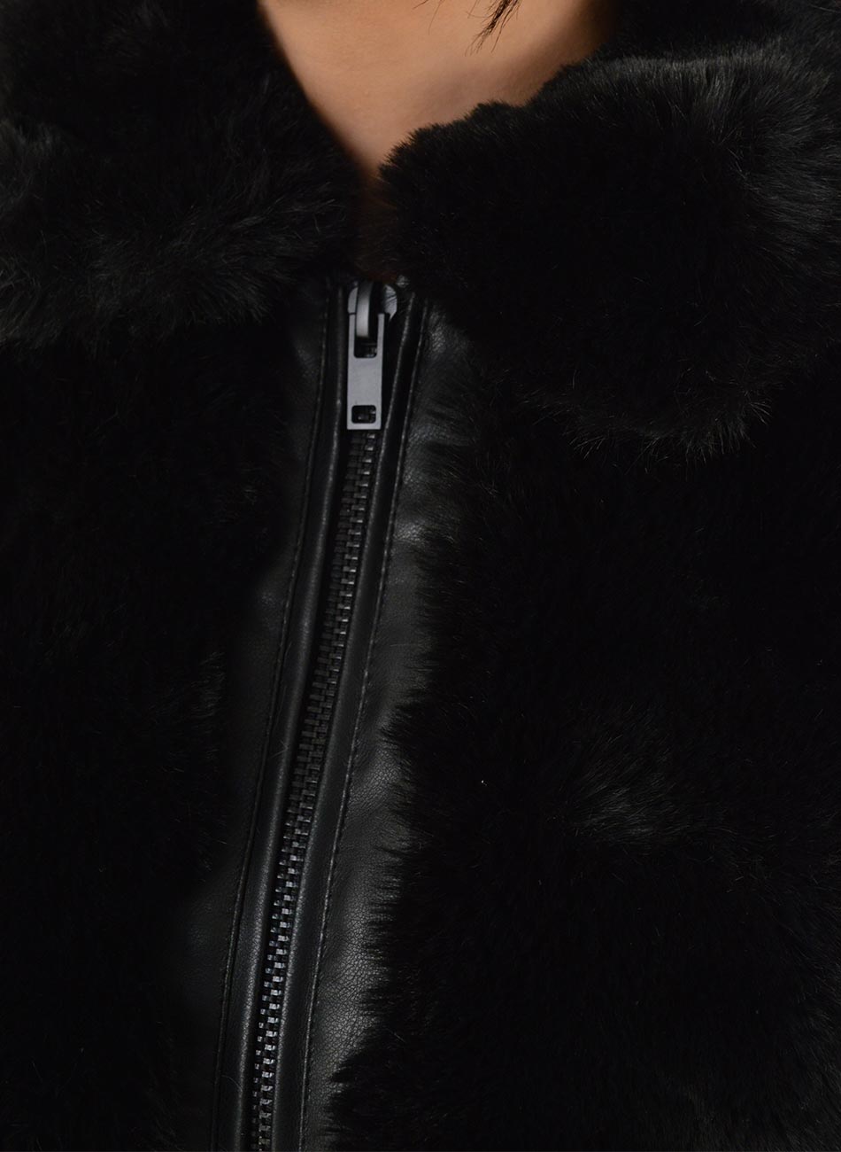 Casaco de Pele Sint�tica Bubbles Diamante Alpelo - Foto 6