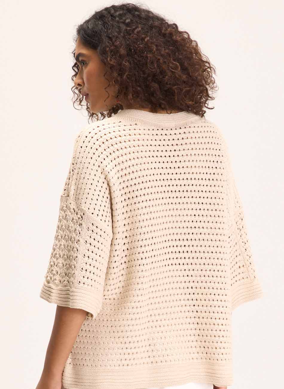 Conjunto Tricot Pontos Artesanais Cant�o - Foto 2