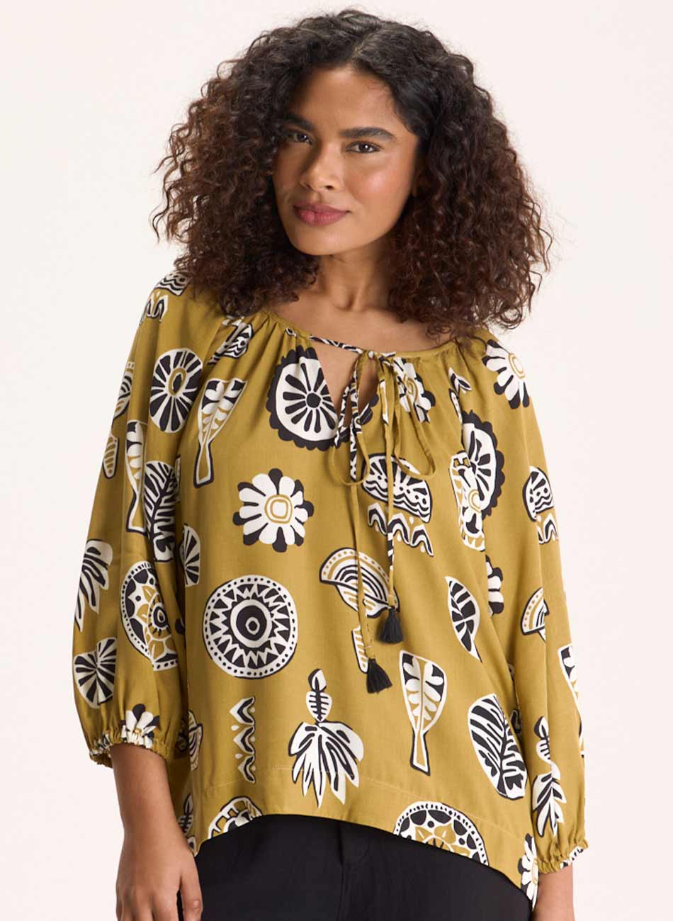 Bata Estampa Ancestral Cant�o - Foto 3