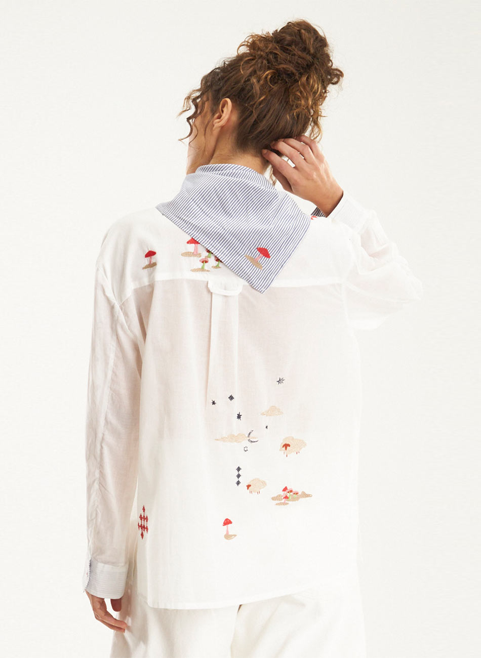 Camisa Voil Bordado Sonho Cant�o - Foto 5