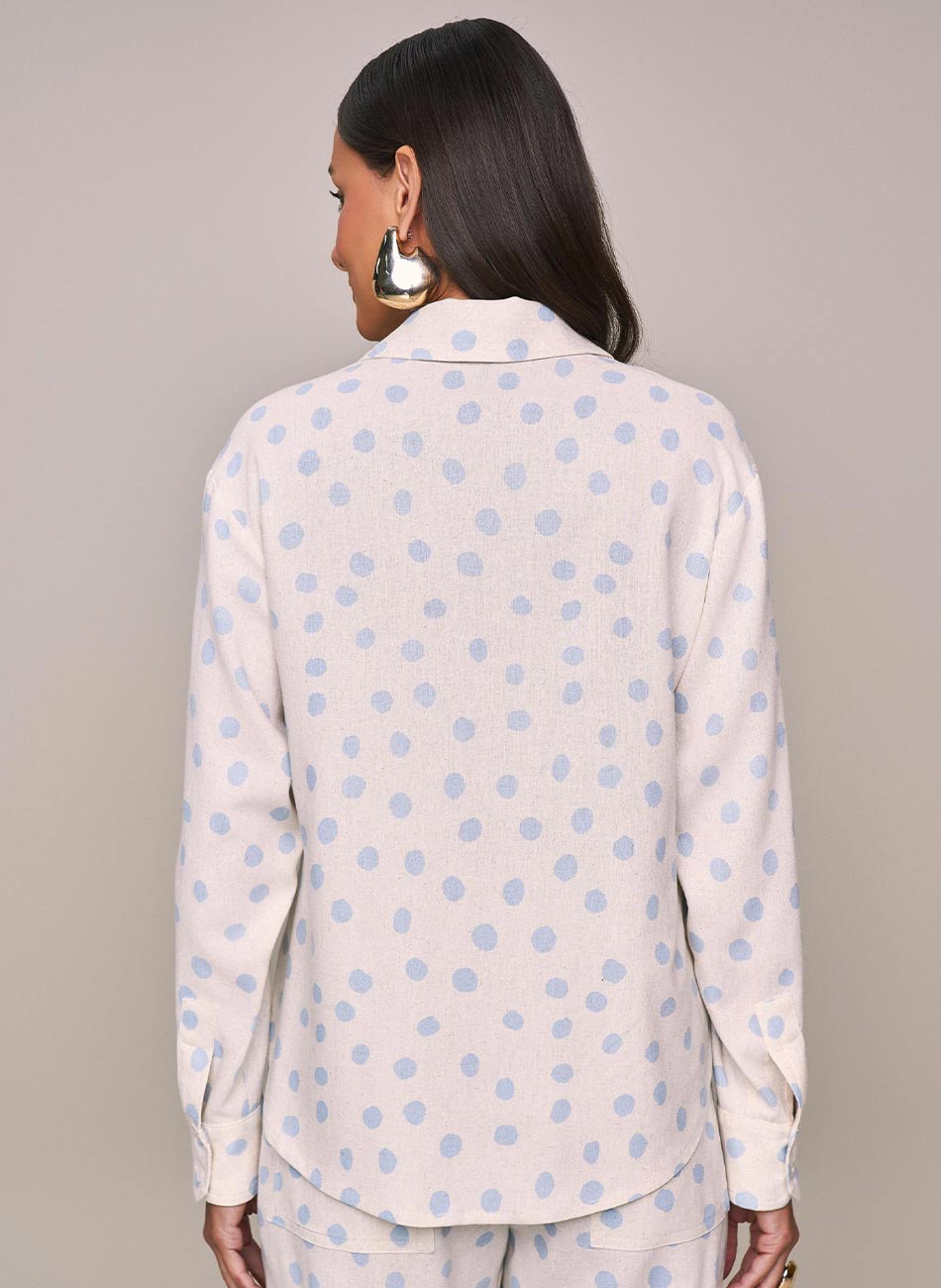 Camisa Poa Viscolinho Scalon - Foto 2