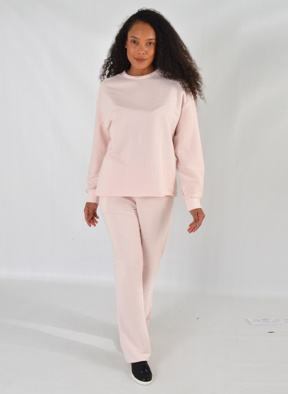 Conjunto Moletom Rosa Cant�o - Foto 2