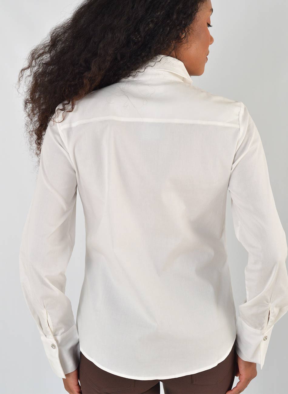 Camisa Off White em Algod�o Aramodu - Foto 5