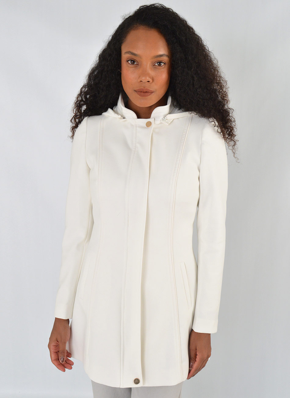 Casaco 7/8 Executive Off White Malise - Foto 1