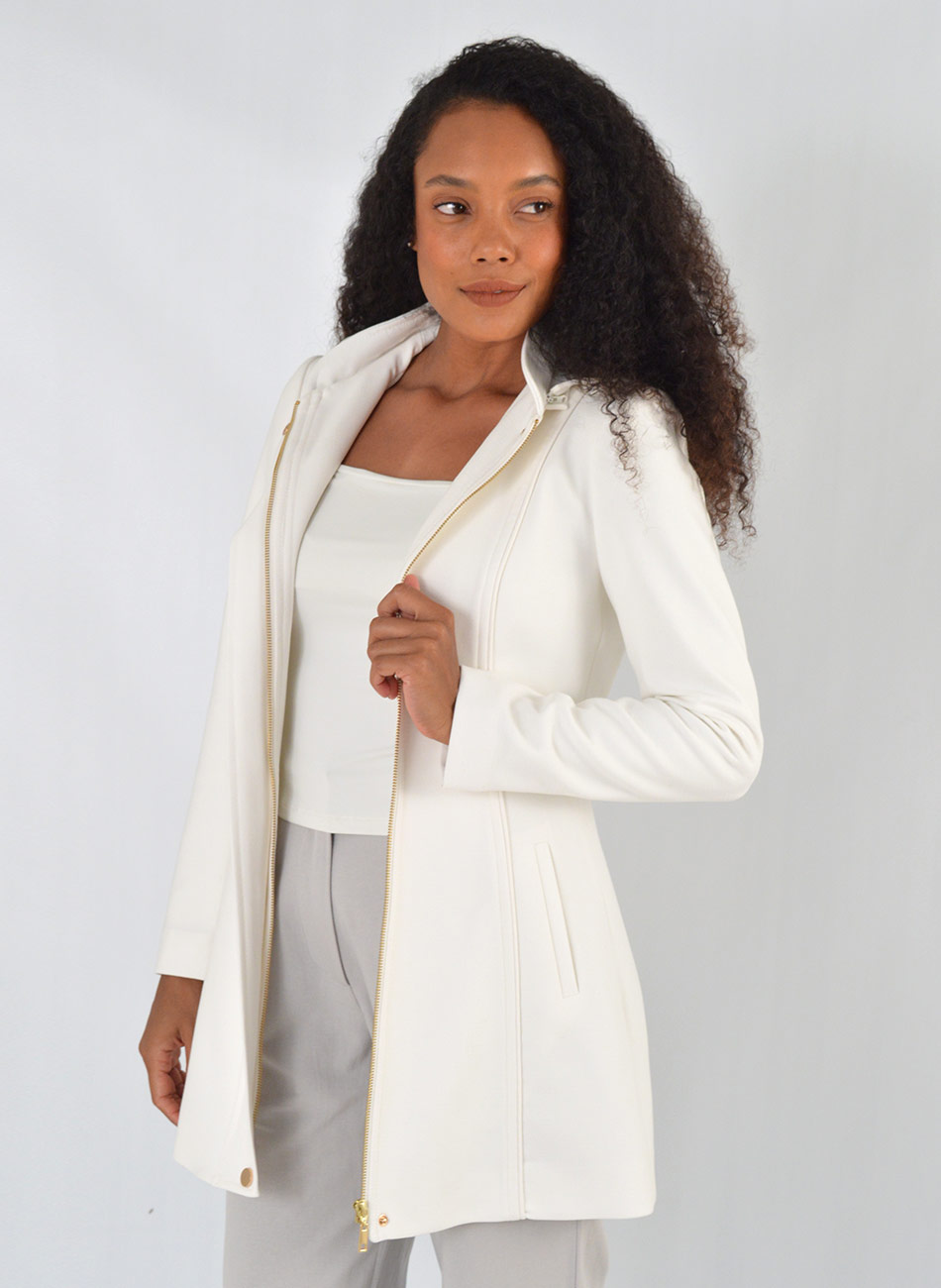 Casaco 7/8 Executive Off White Malise - Foto 6