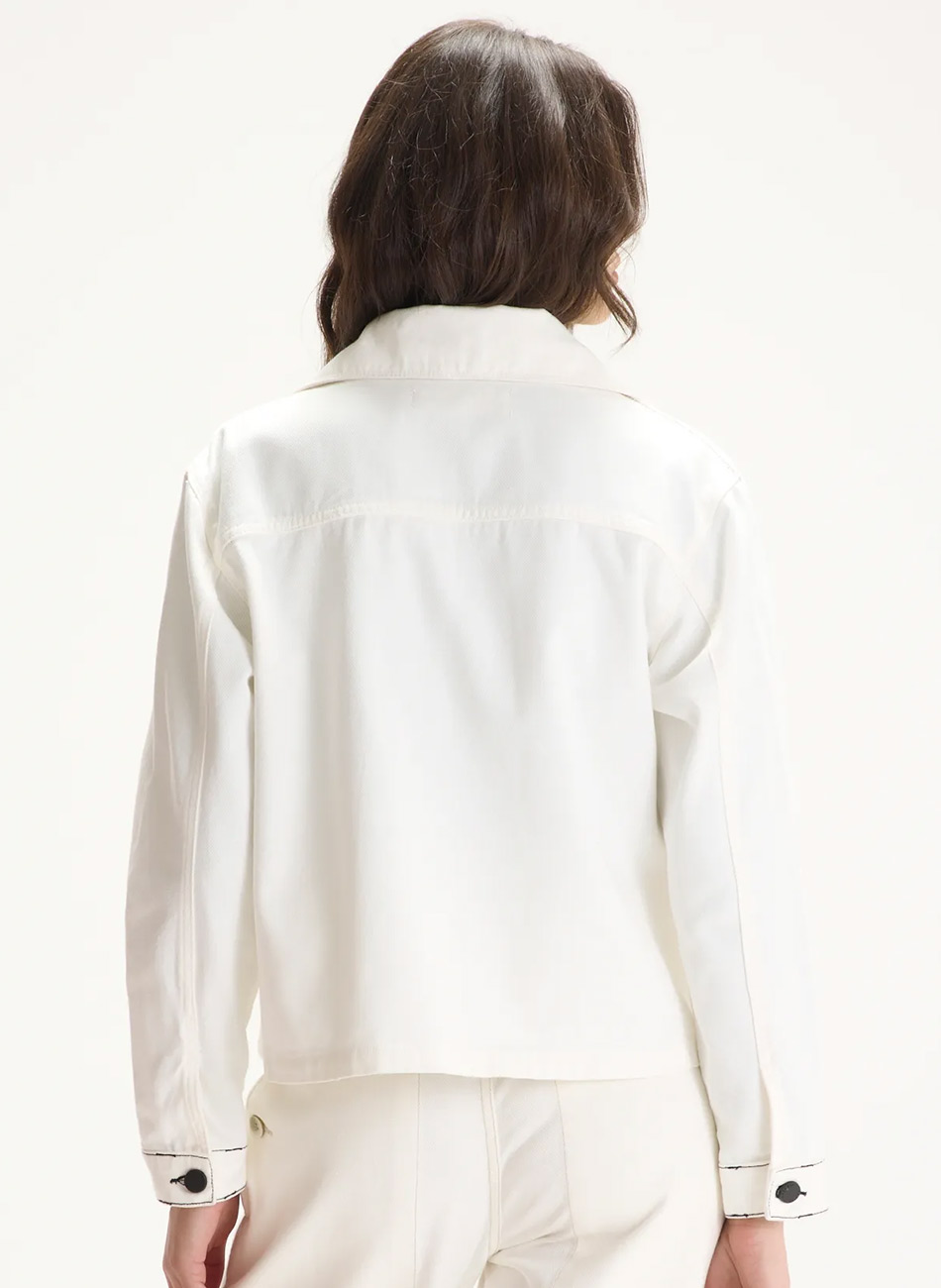 Jaqueta Sarja Off White Cant�o - Foto 3