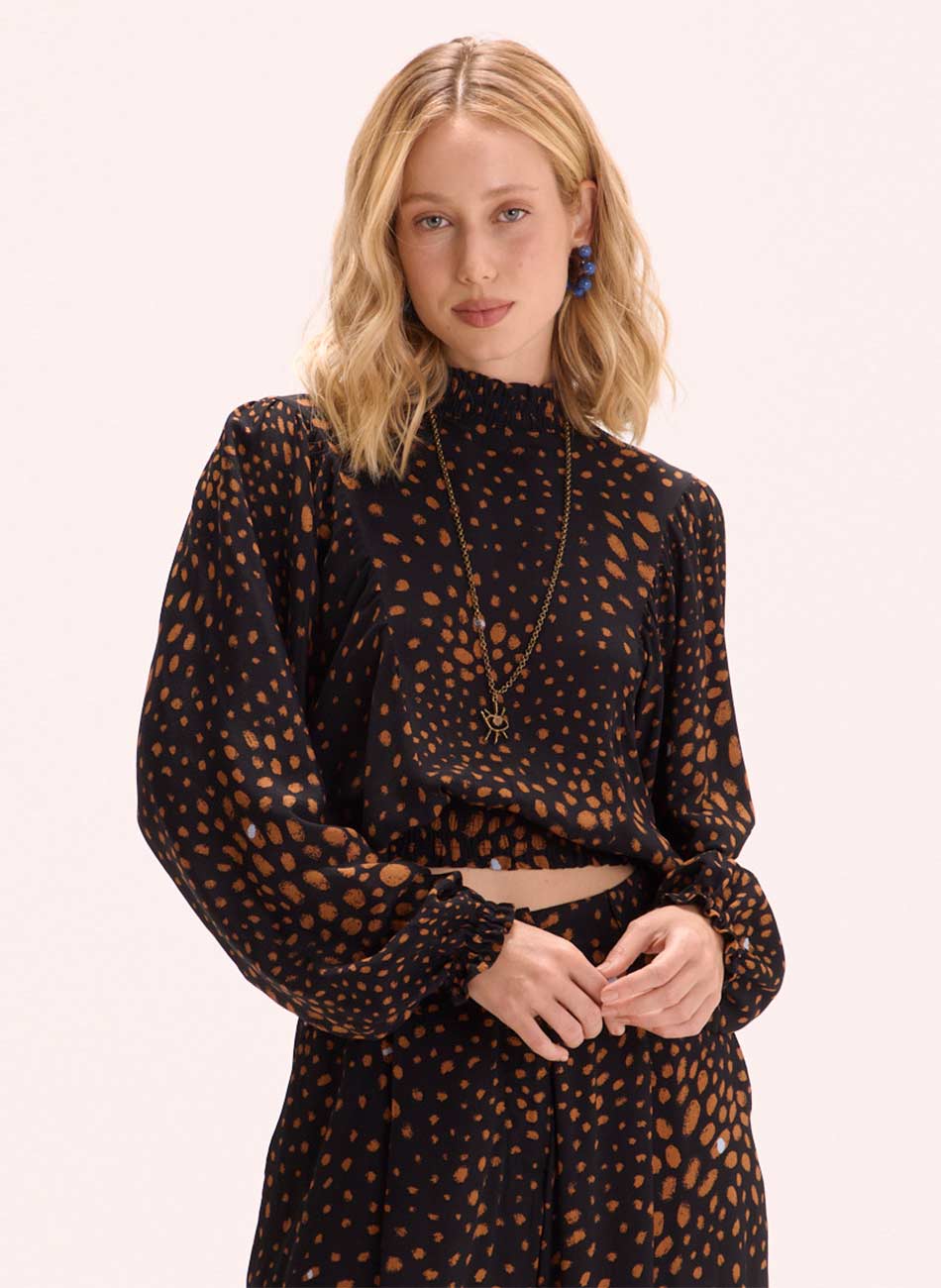 Conjunto Crepe Estampa Tina Cant�o - Foto 2