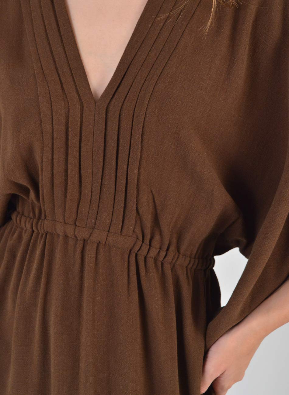Vestido Marrom Longo Zeus Haes - Foto 2