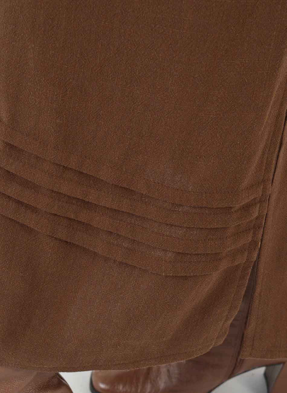 Vestido Marrom Longo Zeus Haes - Foto 4