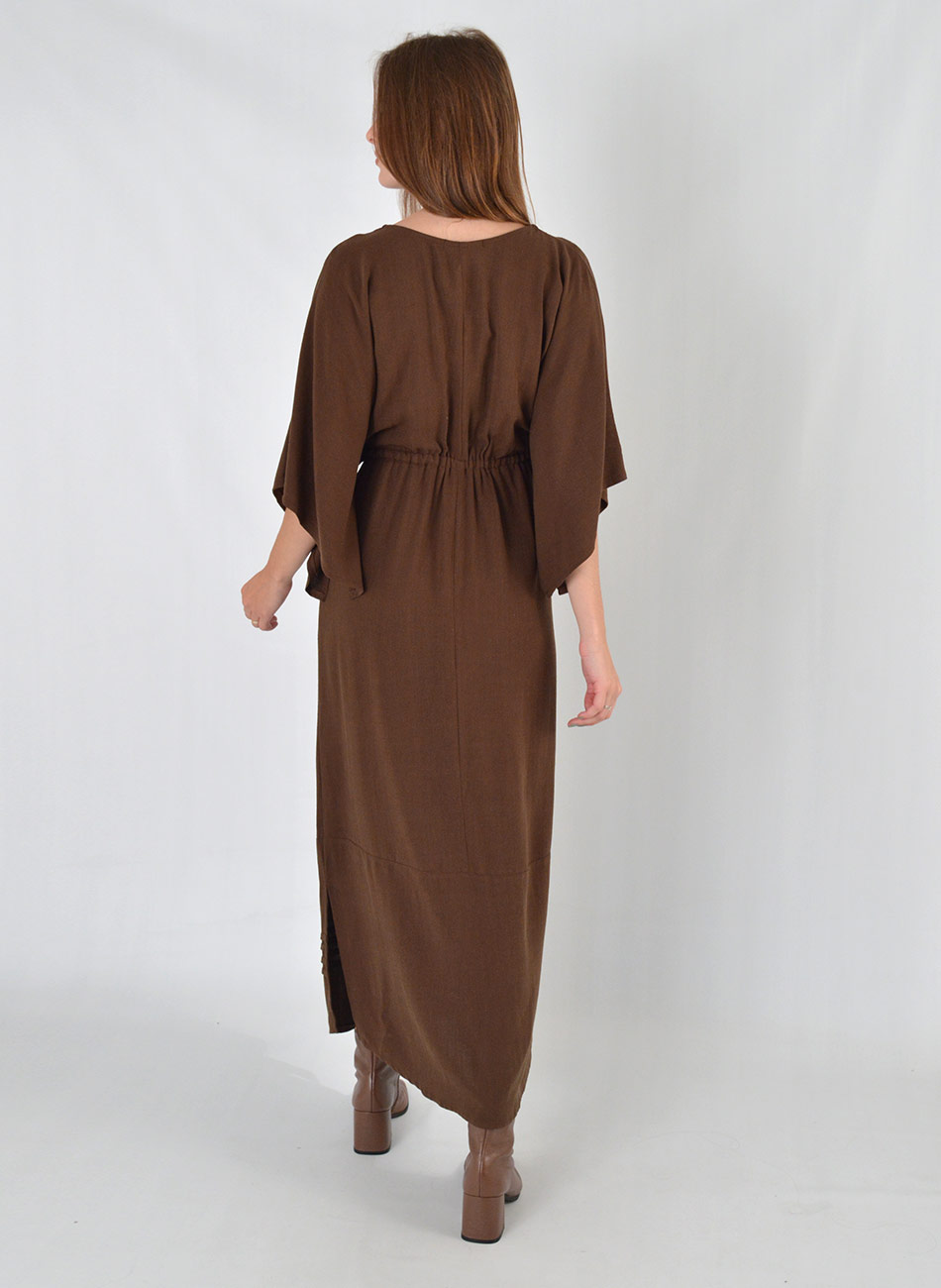 Vestido Marrom Longo Zeus Haes - Foto 5