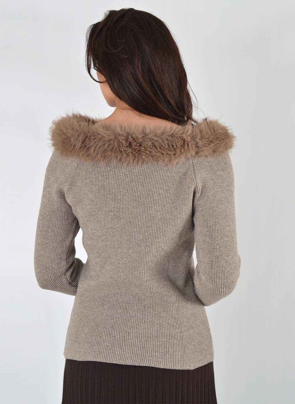 Blusa Fendi Pelo Fake Gida  - Foto 4