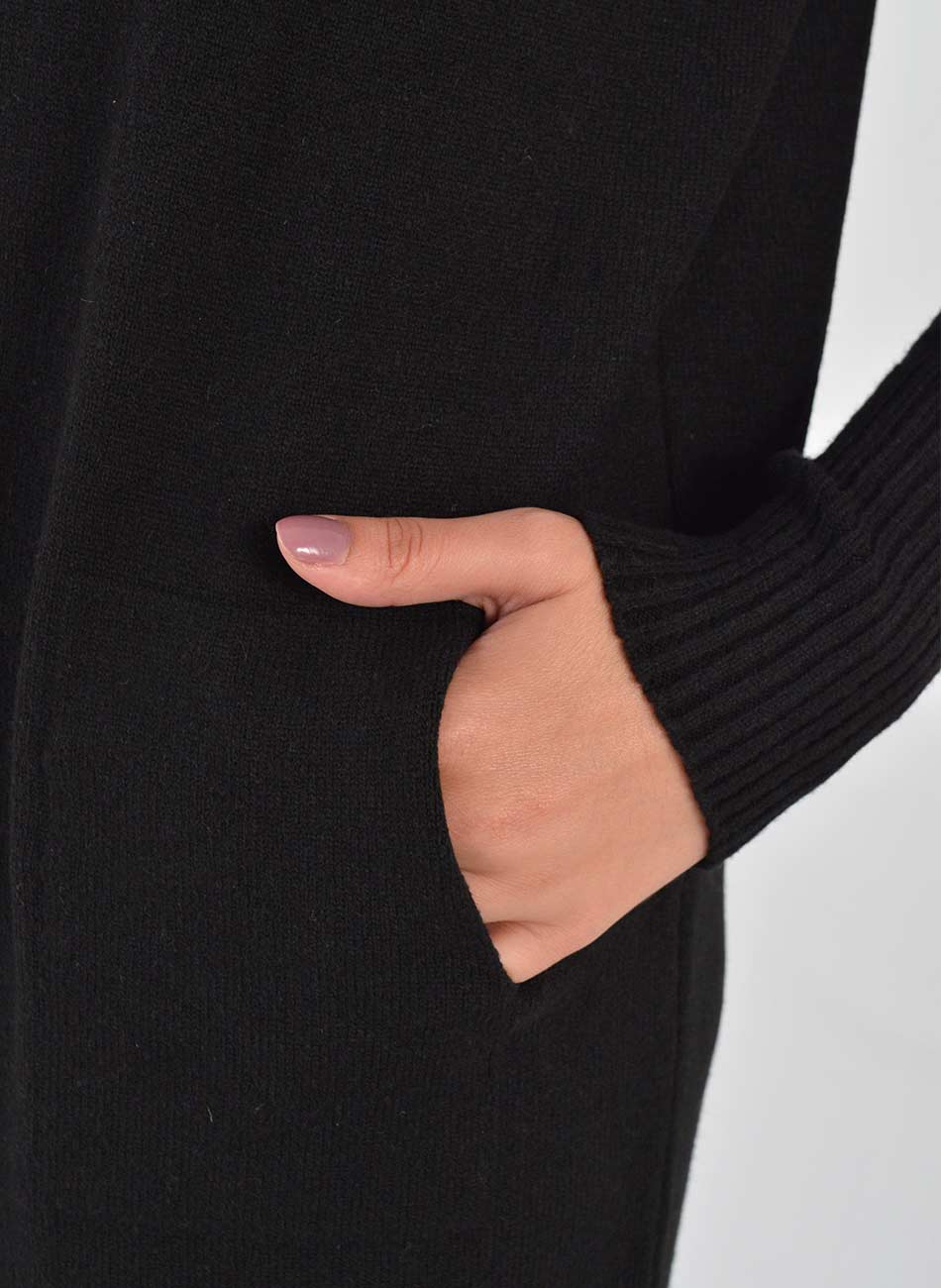 Vestido Tricot Preto Gida  - Foto 2