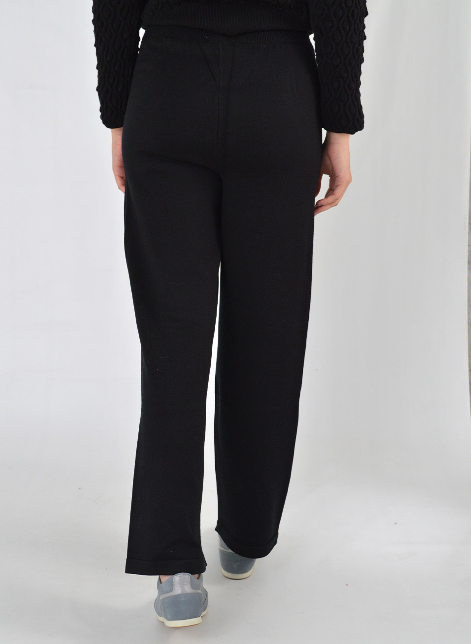 Cal�a Reta em Tricot Preto Gida - Foto 4