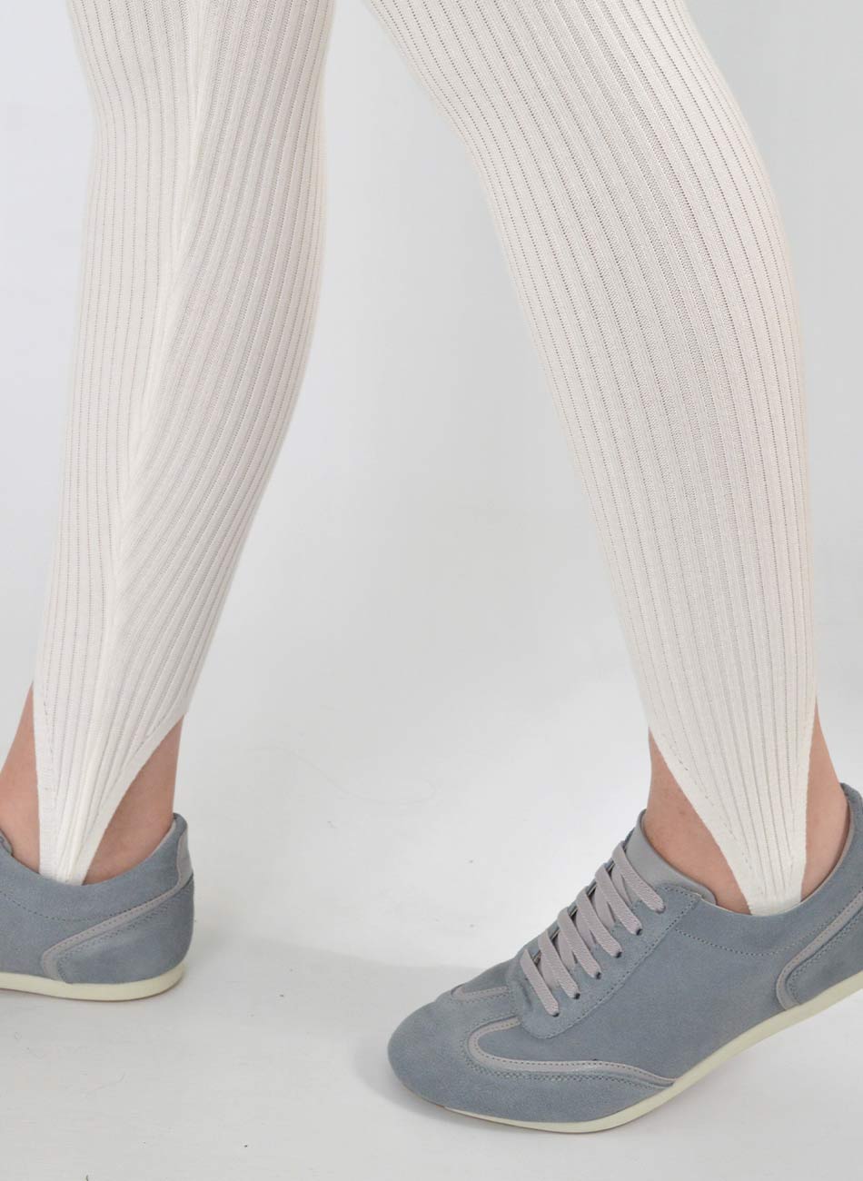 Cal�a Fus� Canelada Off White Gida Malhas - Foto 2