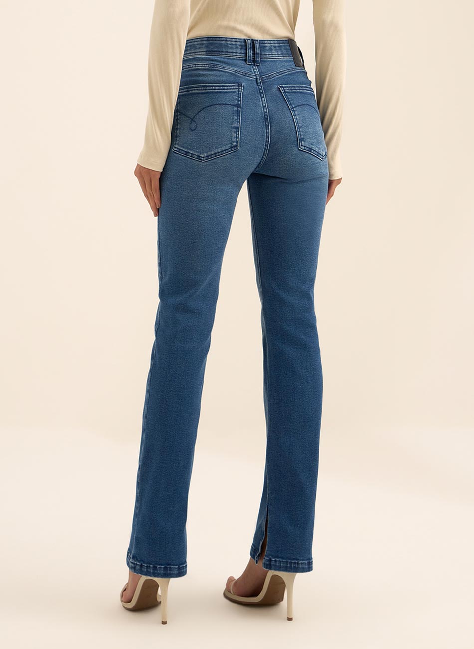 Cal�a Jeans De Cintura Alta Reta Shaping Lez a Lez - Foto 3