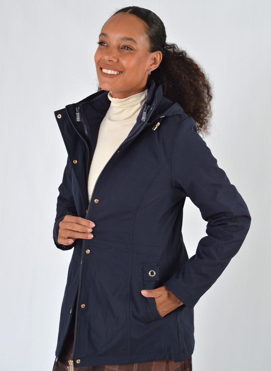 Jaqueta Marinho Com Fleece Interno Destac�vel Alpelo               - Foto 10