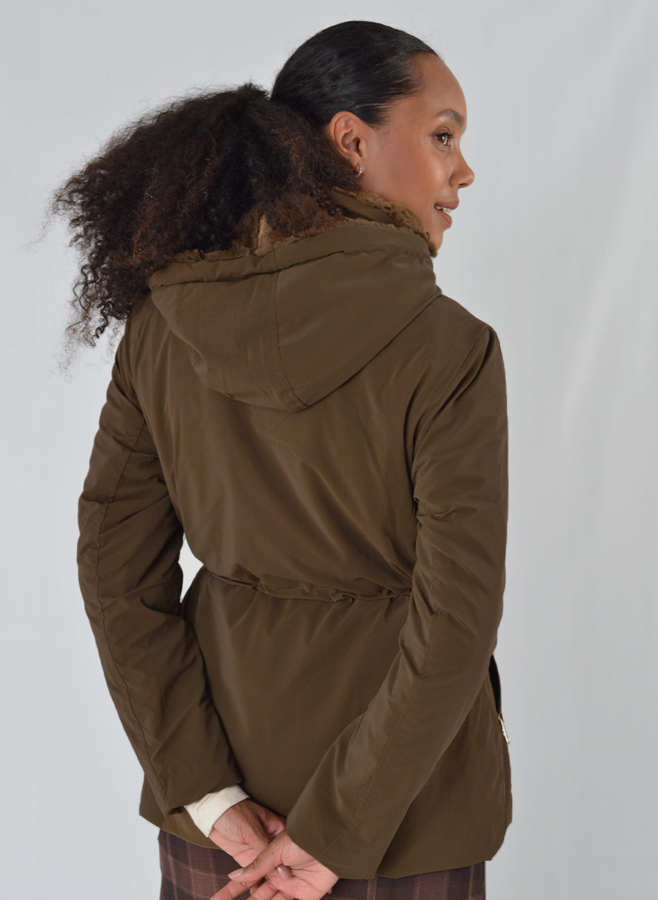 Jaqueta Estofada Revers�vel Pele Sint�tico Ganache Alpelo                                         - Foto 11