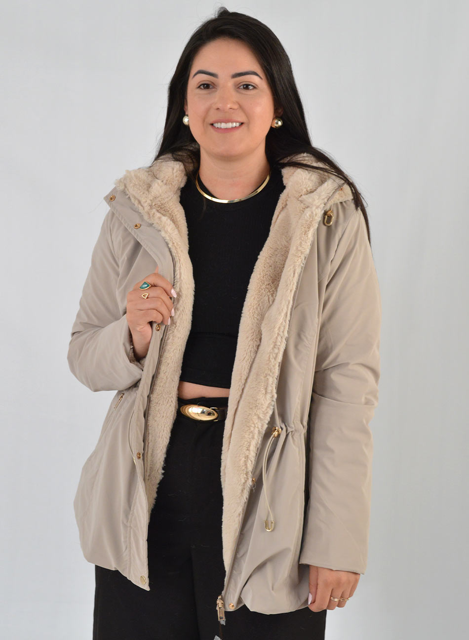 Jaqueta Estofada Revers�vel Pele Sint�tico Alpelo PLUS                                   - Foto 12