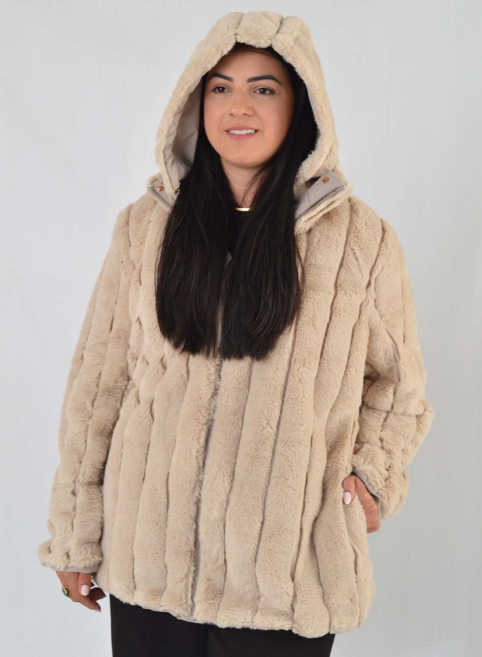 Jaqueta Estofada Revers�vel Pele Sint�tico Alpelo PLUS                                   - Foto 13