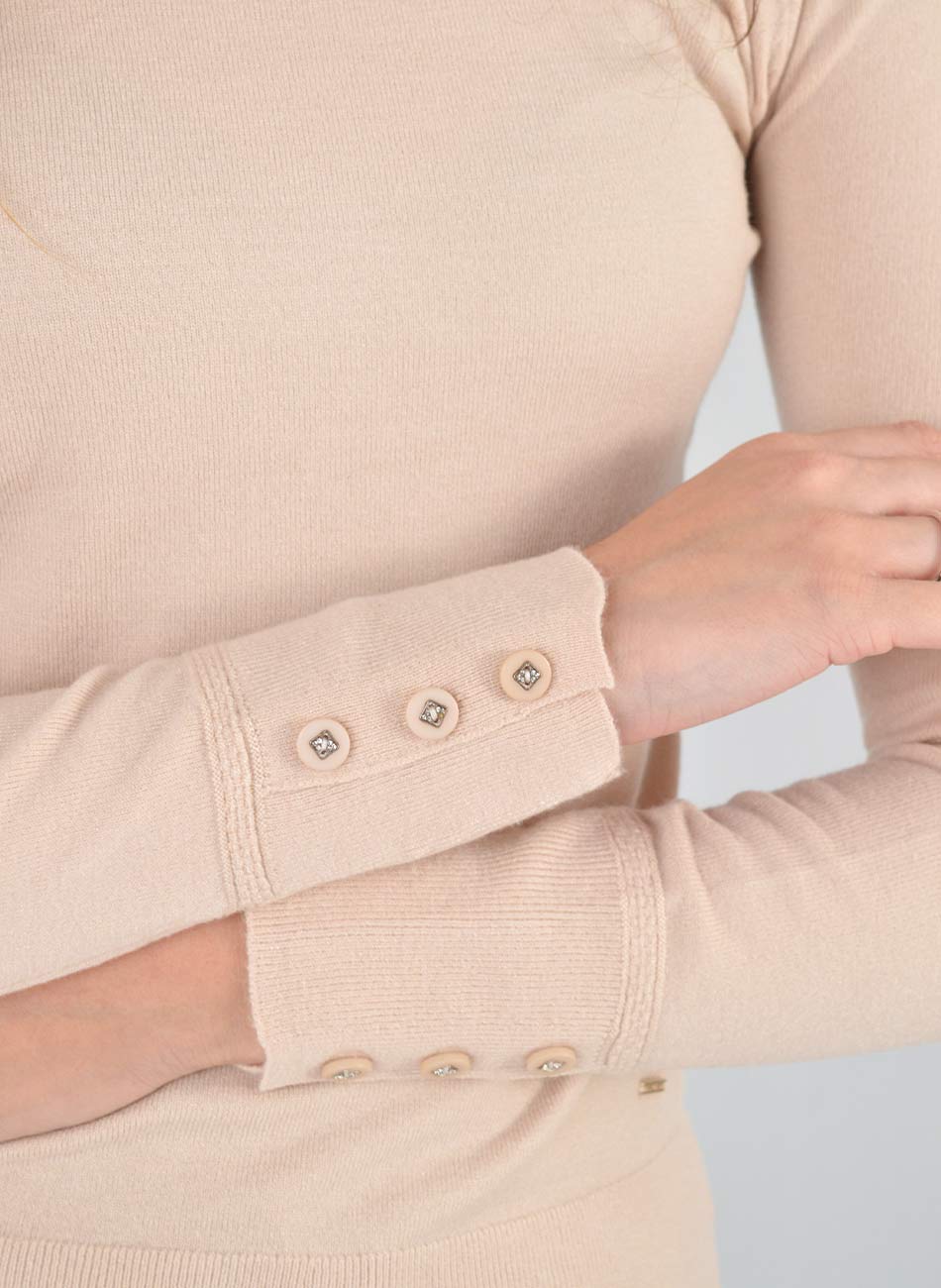Blusa B�sica Tricot Nude Alpelo  - Foto 2