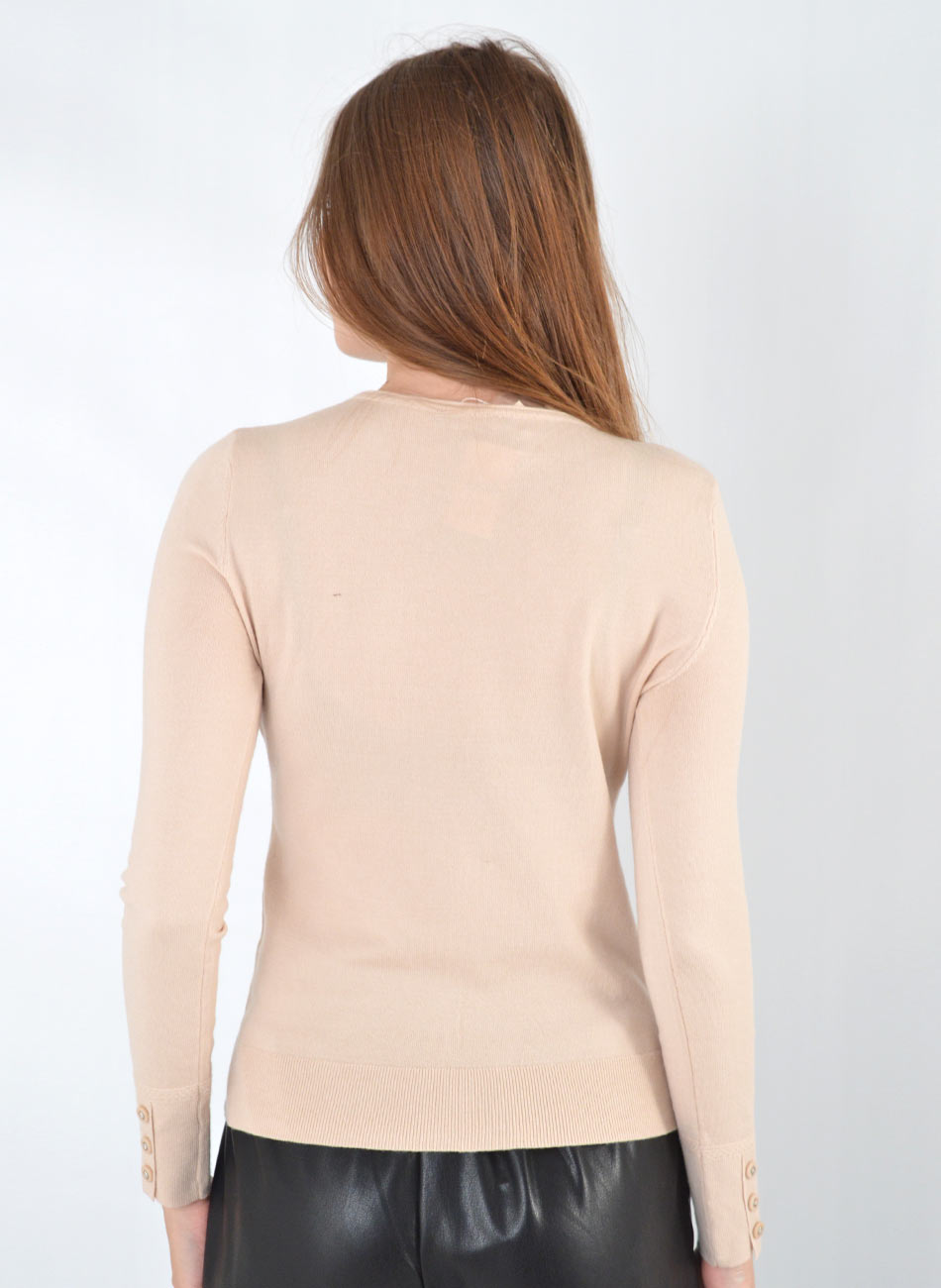 Blusa B�sica Tricot Nude Alpelo  - Foto 4