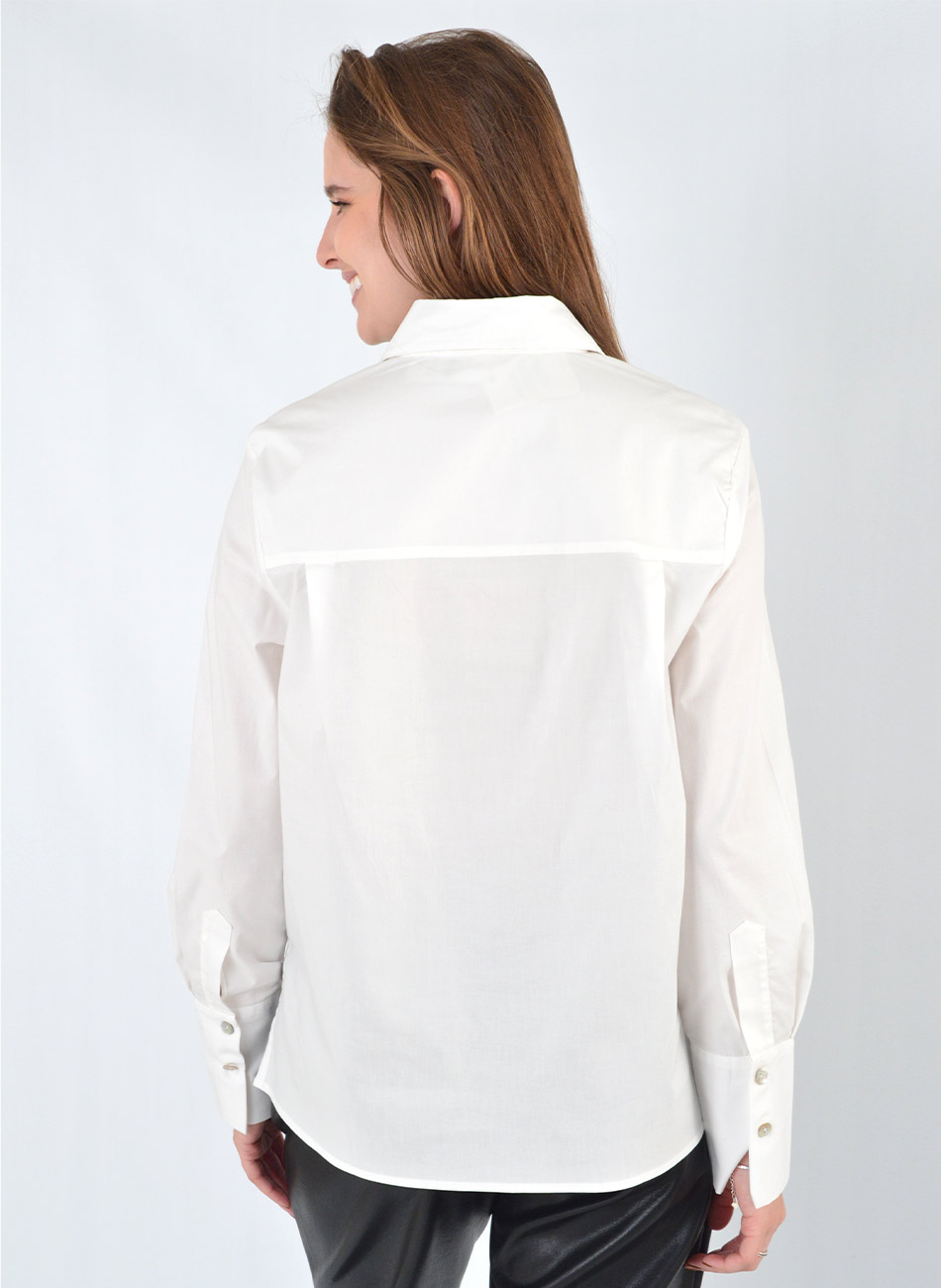 Camisa Off White em Algod�o Citt� - Foto 4
