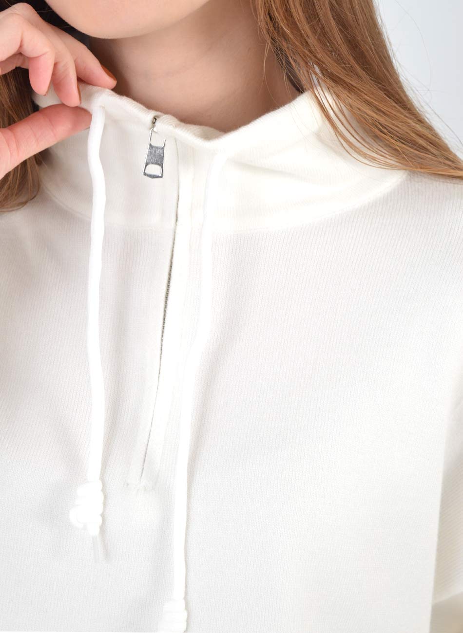 Conjunto Fio de Cachemir Cor Off White Susan Zheng - Foto 3