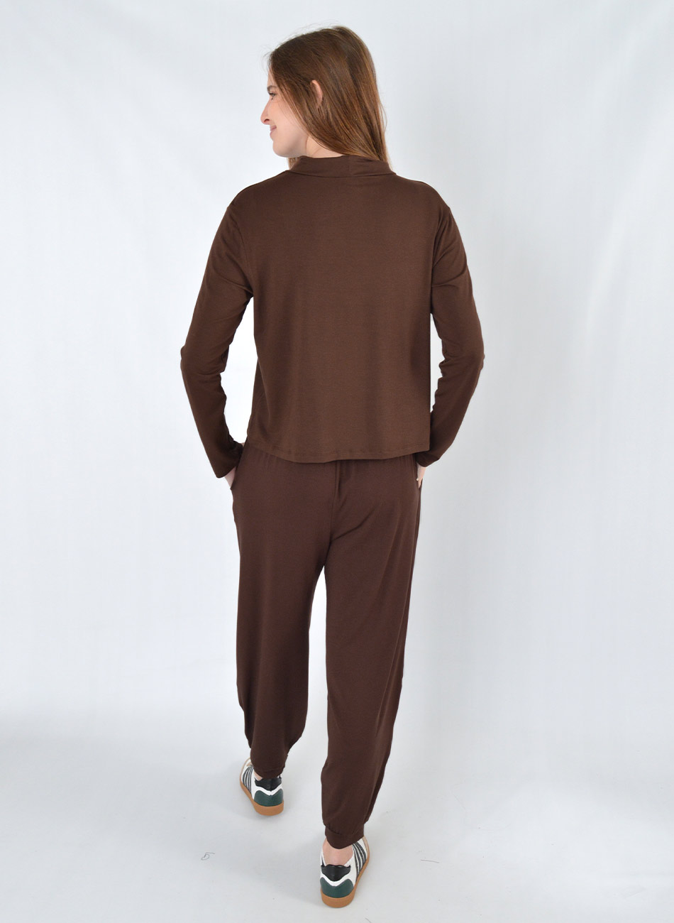 Conjunto Viscose Marrom Haya - Foto 3