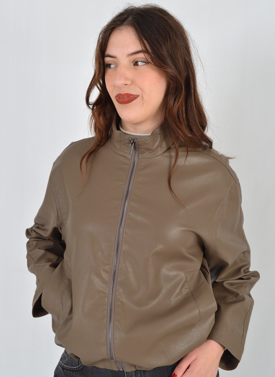 Jaqueta Bomber PU Cor Fendi Esquire - Foto 2