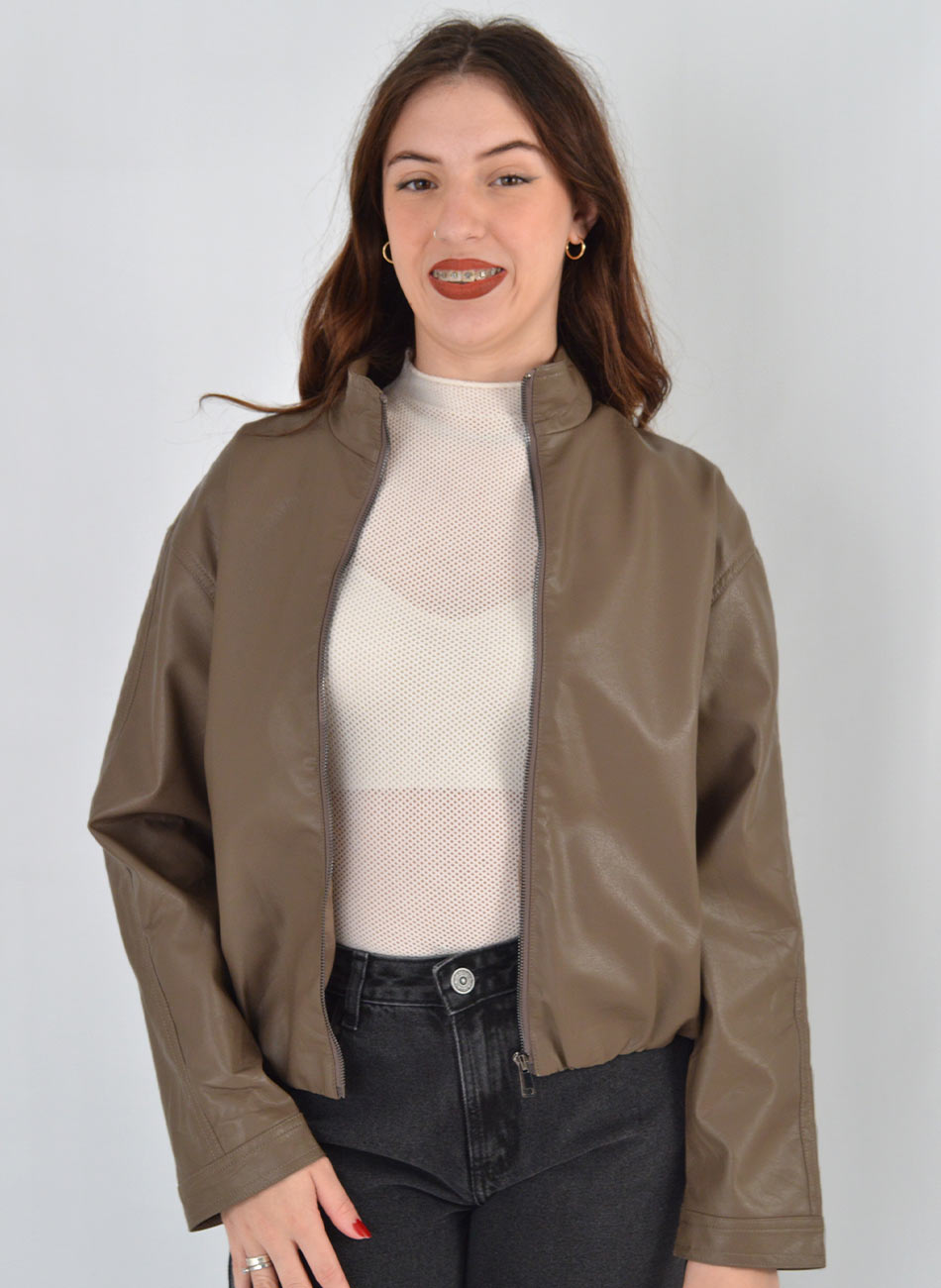 Jaqueta Bomber PU Cor Fendi Esquire - Foto 4