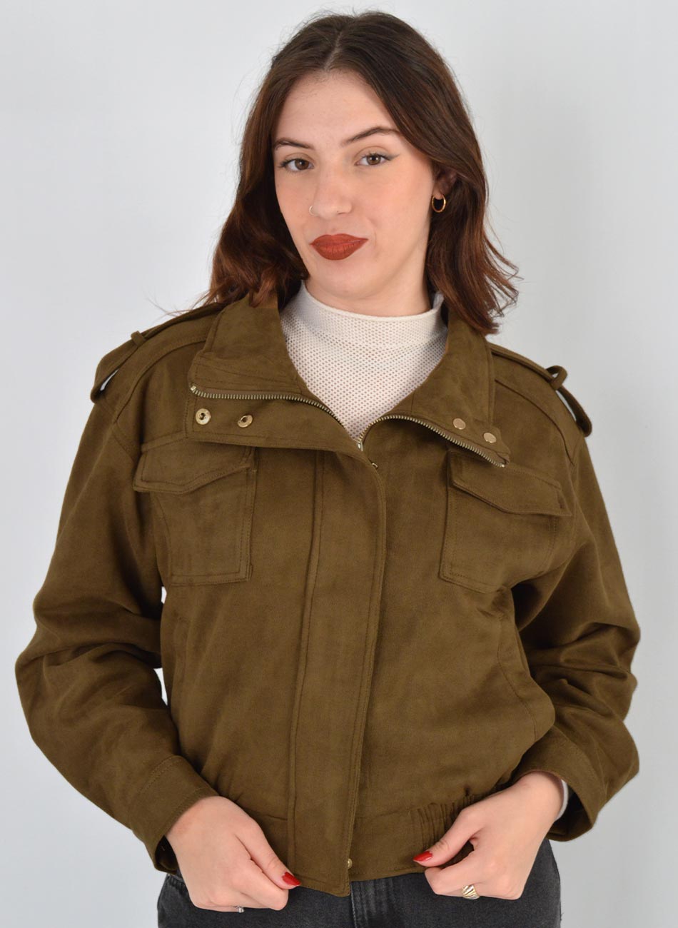 Jaqueta Bomber Suede Pellini - Foto 2