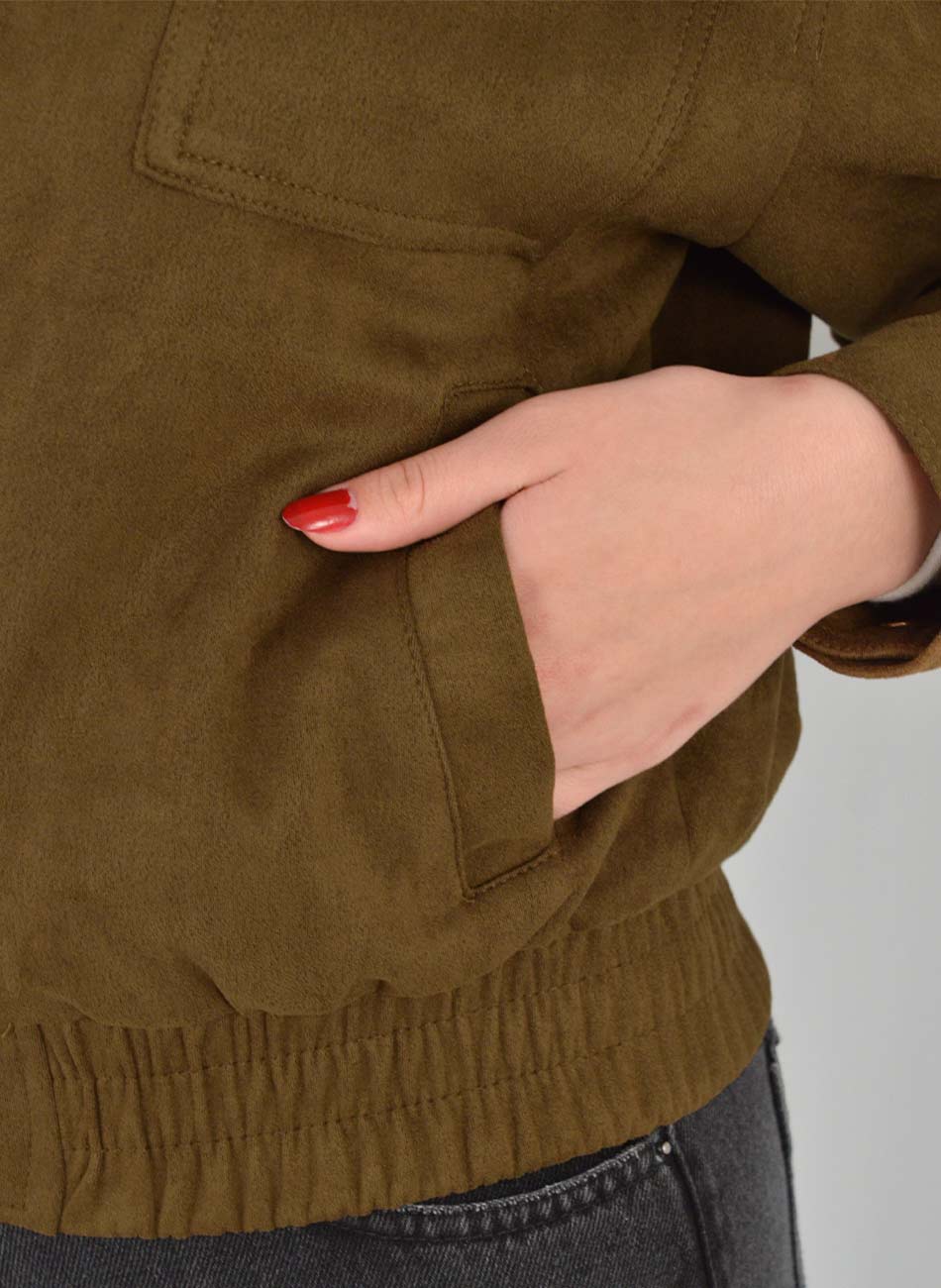 Jaqueta Bomber Suede Pellini - Foto 3