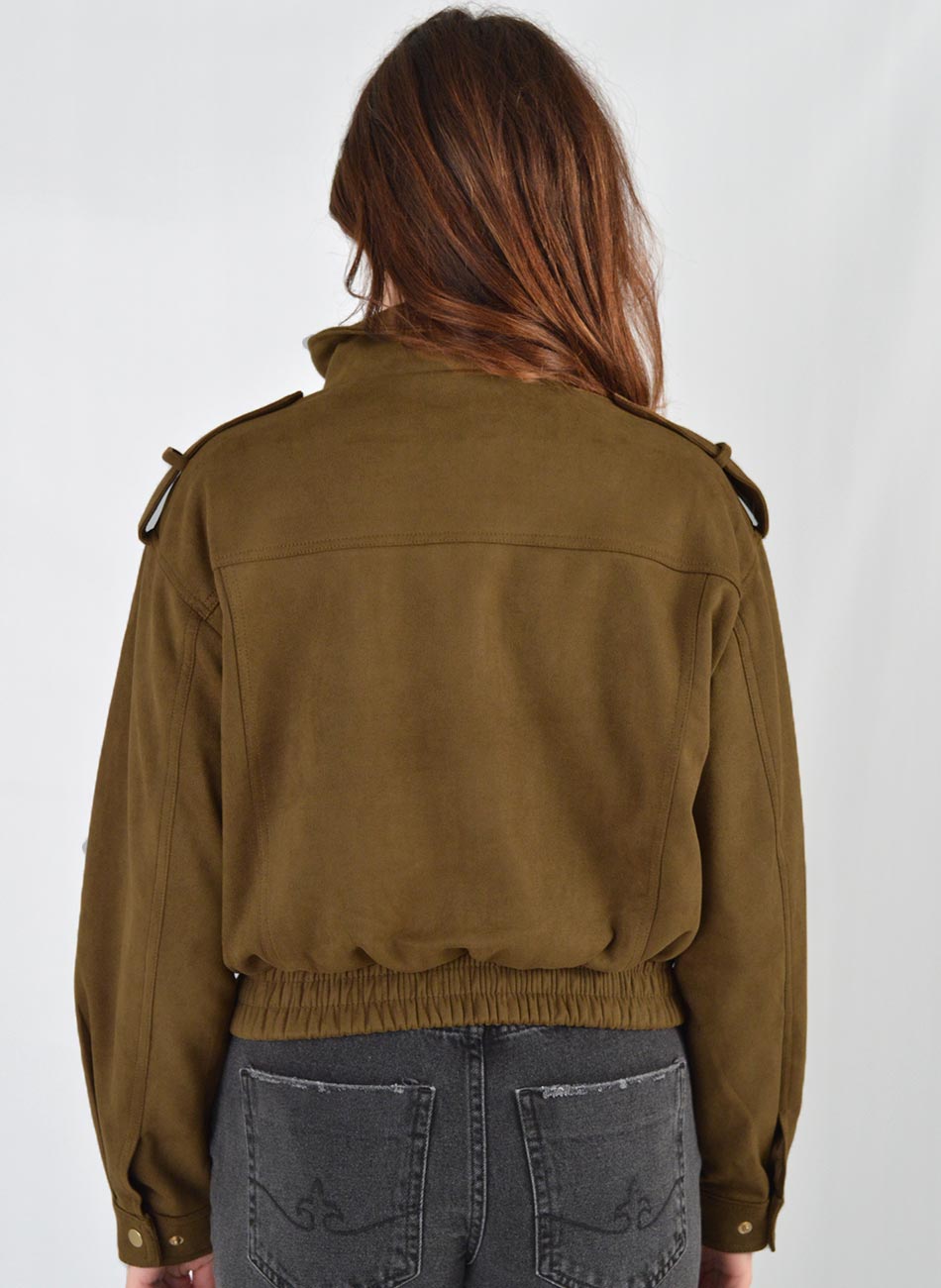 Jaqueta Bomber Suede Pellini - Foto 6