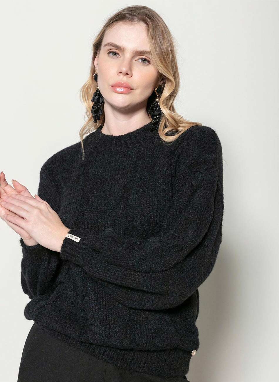 Blusa Preto Biamar - Foto 1