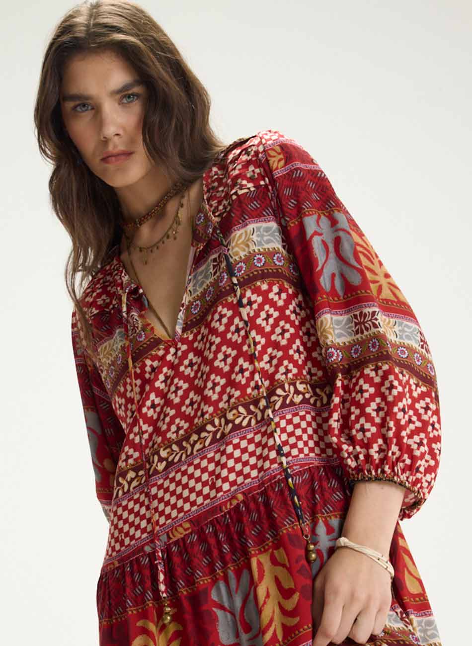 Vestido Estampado Ravena Cant�o - Foto 3