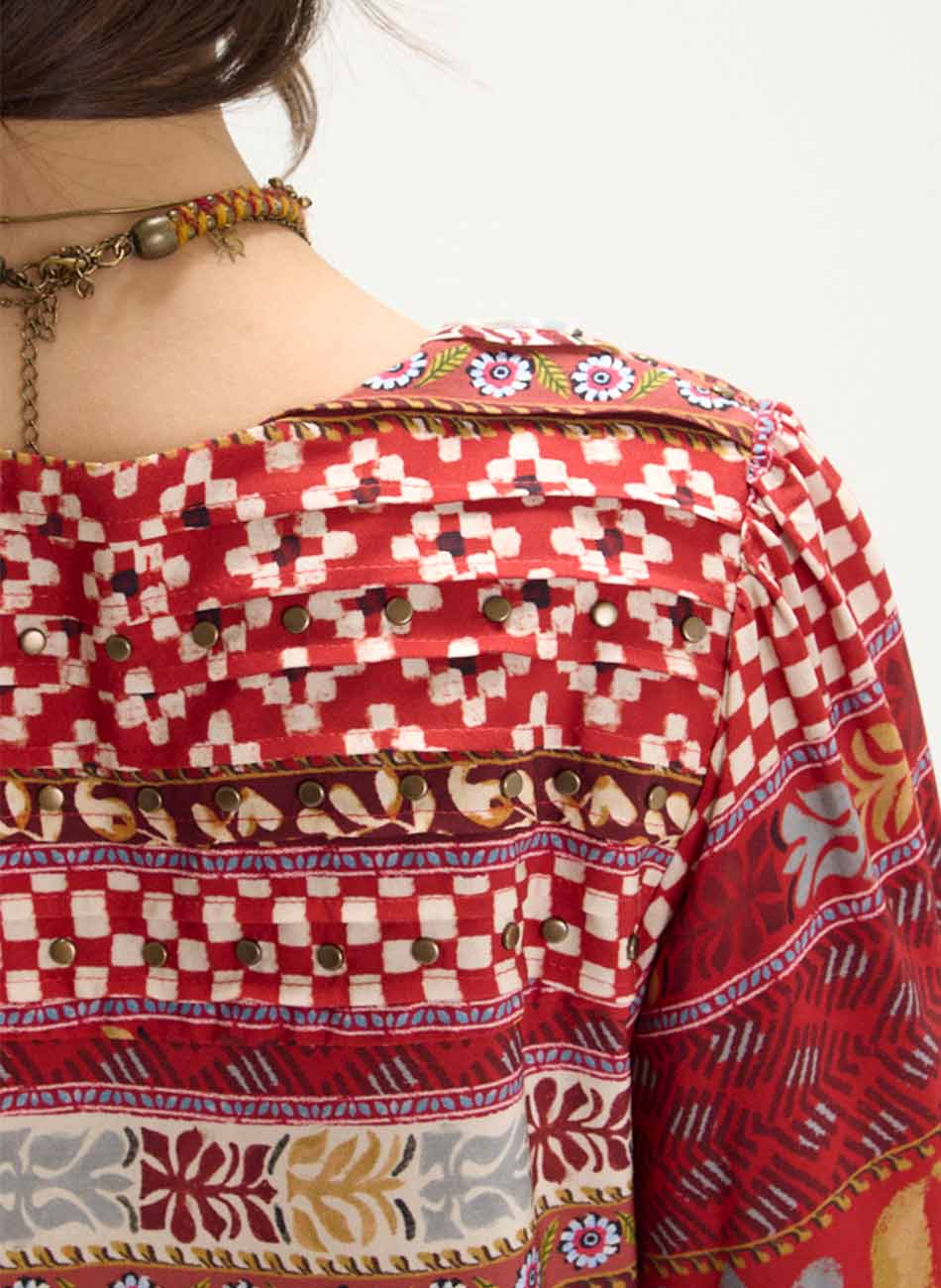 Vestido Estampado Ravena Cant�o - Foto 4