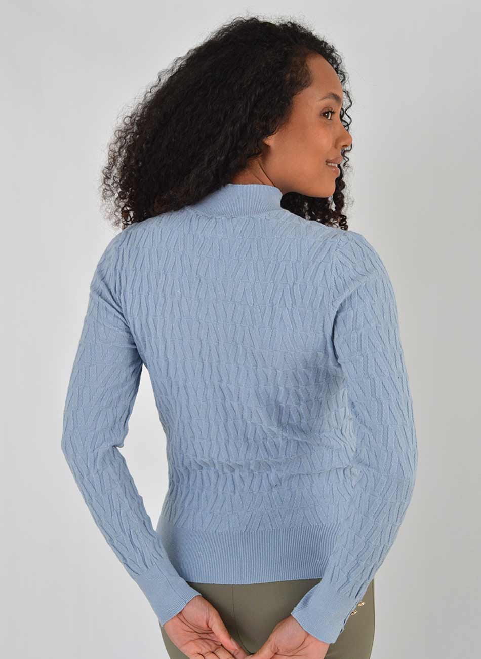 Blusa Modal Promo Alpelo Azul Gola - Foto 3