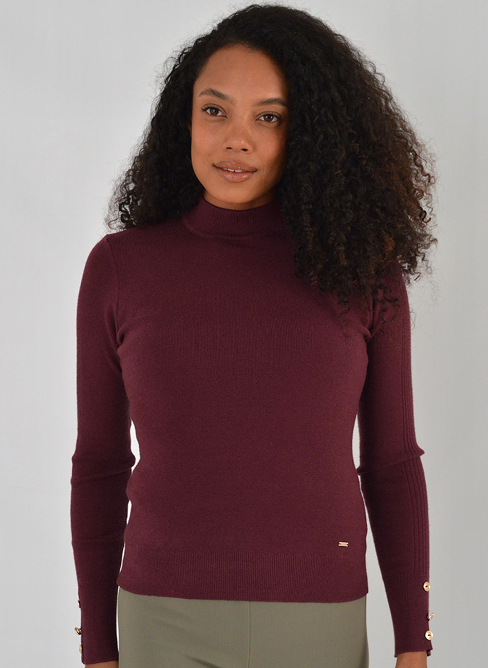 Blusa B�sica Promo Alpelo Bord� Gola - Foto 1
