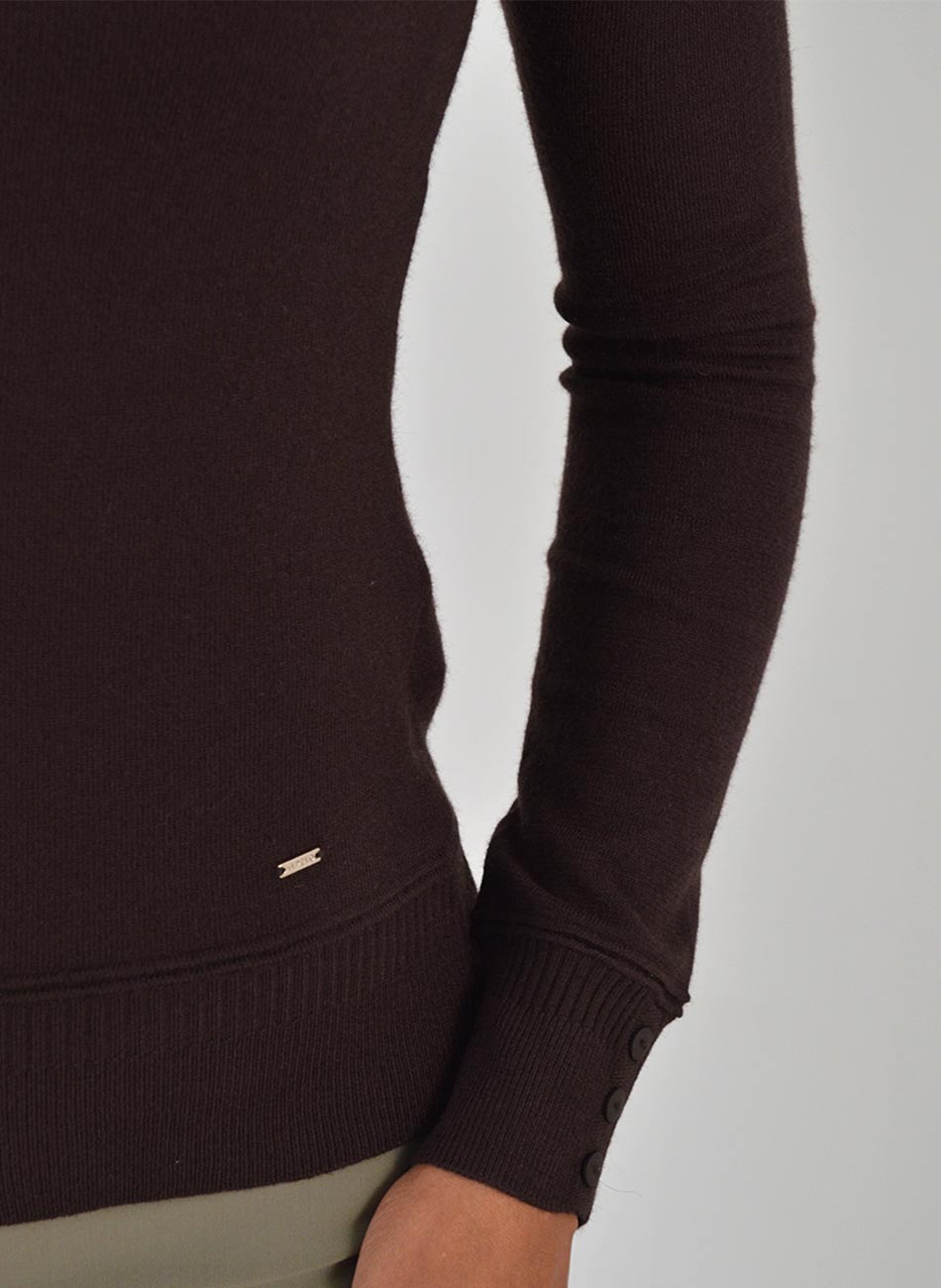 Blusa B�sica Promo Alpelo Marrom - Foto 2