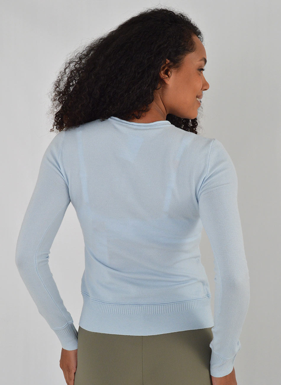 Blusa B�sica Promo Alpelo Azul - Foto 3