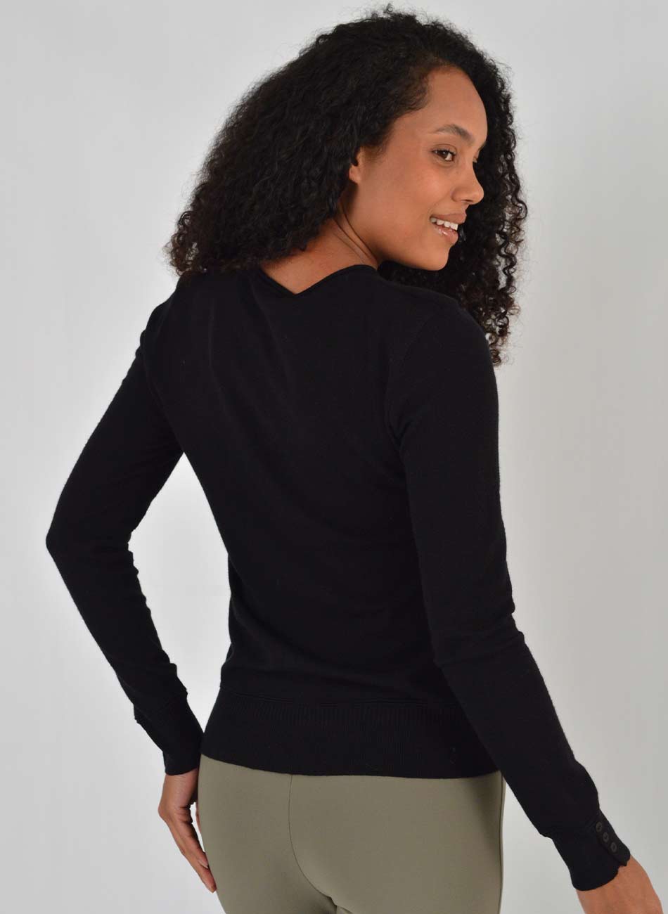 Blusa B�sica Promo Alpelo Preta - Foto 3
