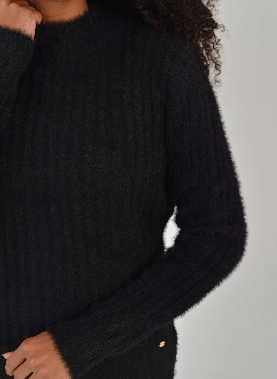 Blusa Canelada Fio Nuvem Alpelo  - Foto 3