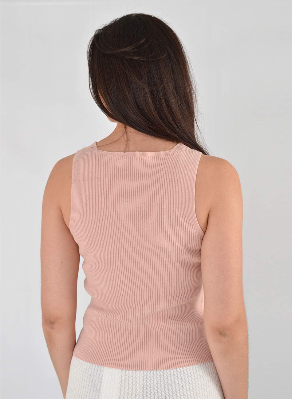 Twin Set Tricot Algod�o Biamar Rose - Foto 3