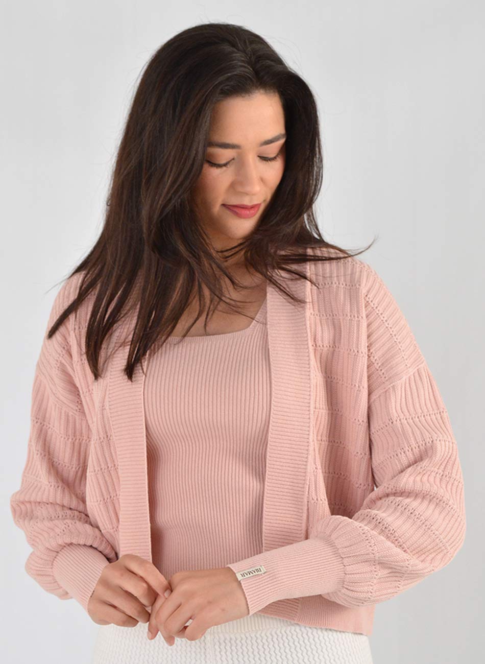 Twin Set Tricot Algod�o Biamar Rose - Foto 5