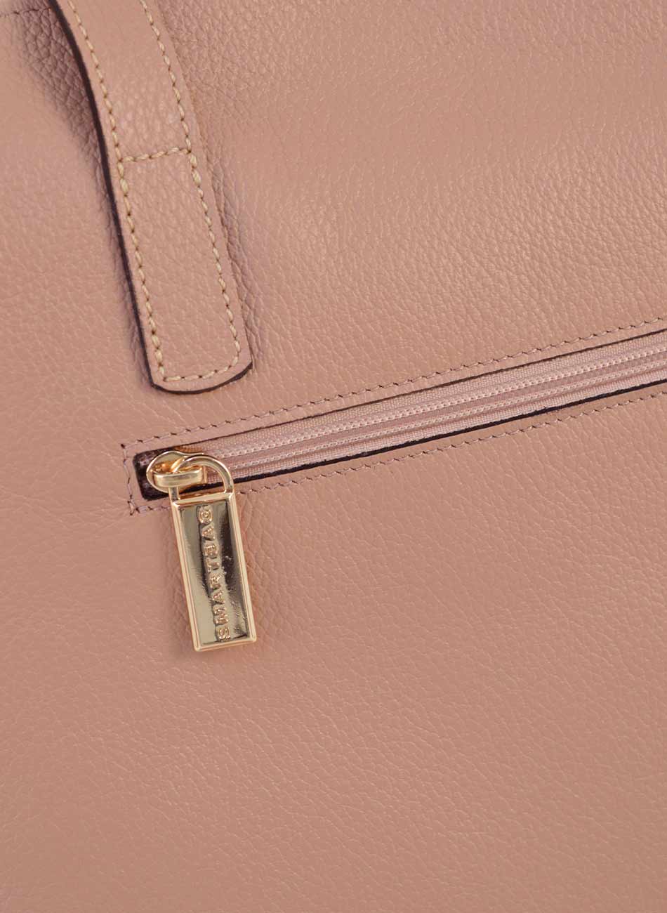 Bolsa Al�a Ombro em Couro Nude Smartbag - Foto 3