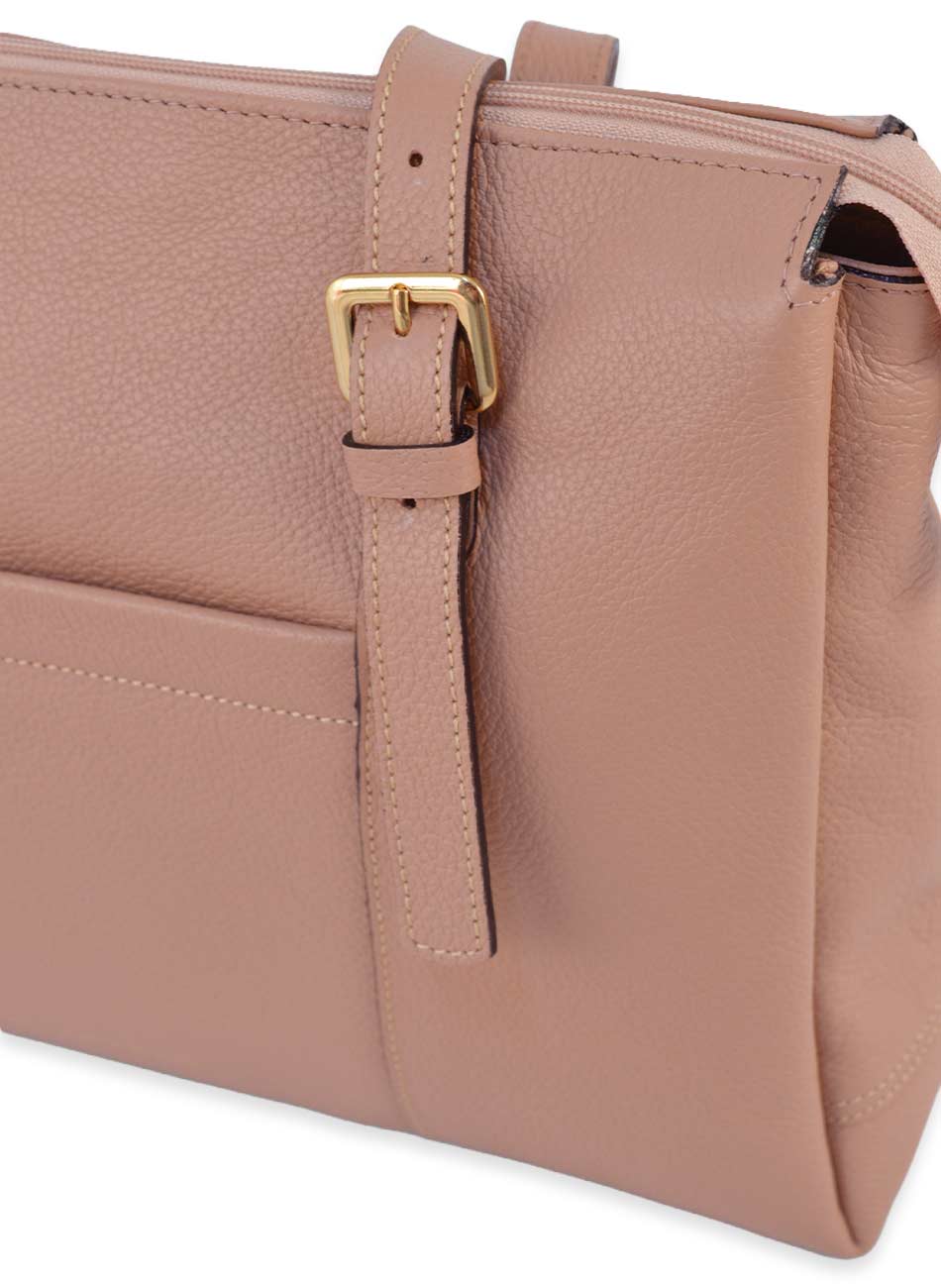 Bolsa Al�a Ombro em Couro Nude Smartbag - Foto 4